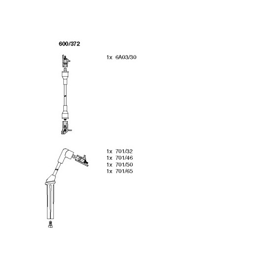 600/372 - Ignition Cable Kit 