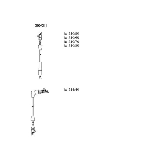 300/311 - Ignition Cable Kit 