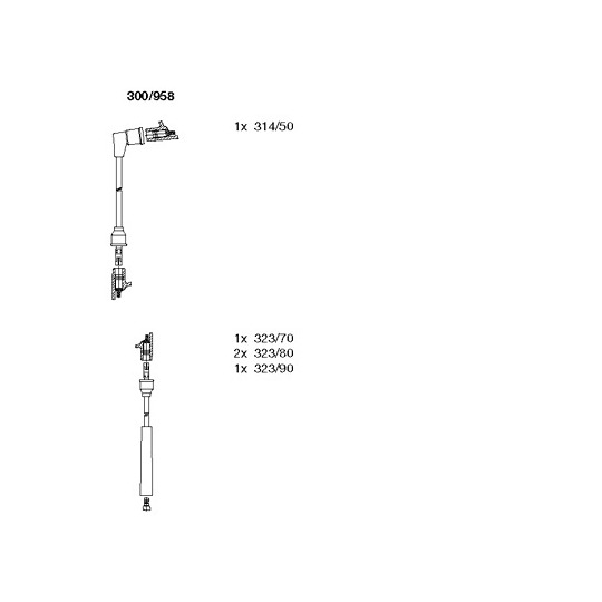 300/958 - Ignition Cable Kit 