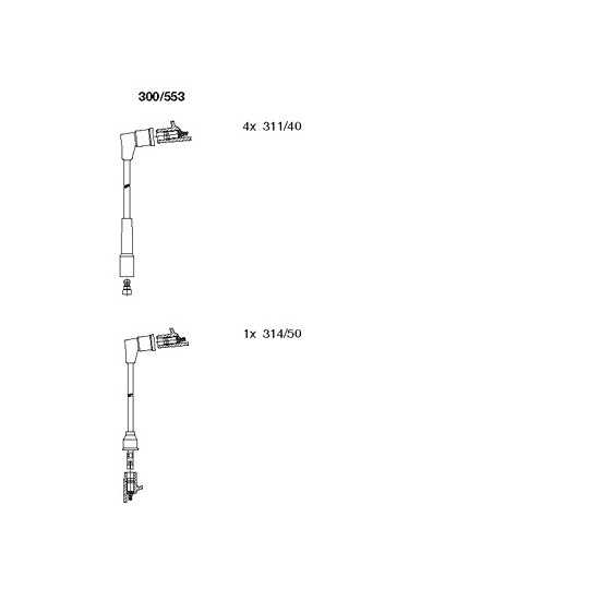 300/553 - Ignition Cable Kit 