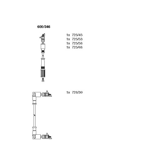 600/346 - Ignition Cable Kit 
