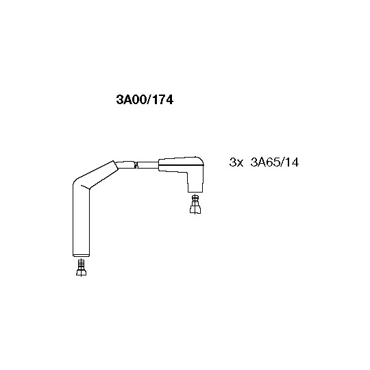 3A00/174 - Ignition Cable Kit 