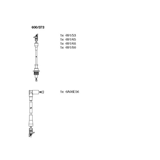 600/373 - Ignition Cable Kit 