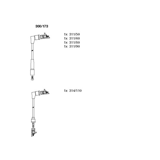 300/173 - Süütesüsteemikomplekt 