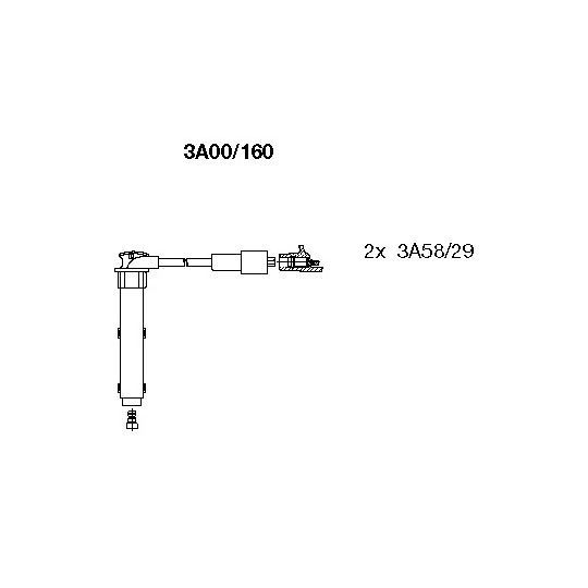 3A00/160 - Ignition Cable Kit 