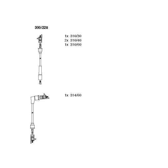 300/228 - Ignition Cable Kit 