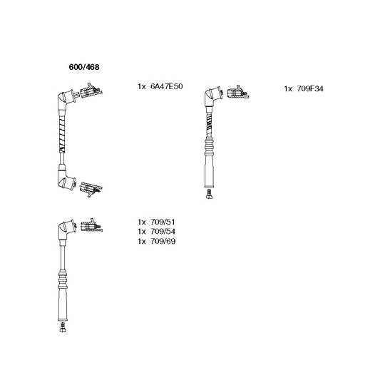 600/468 - Ignition Cable Kit 