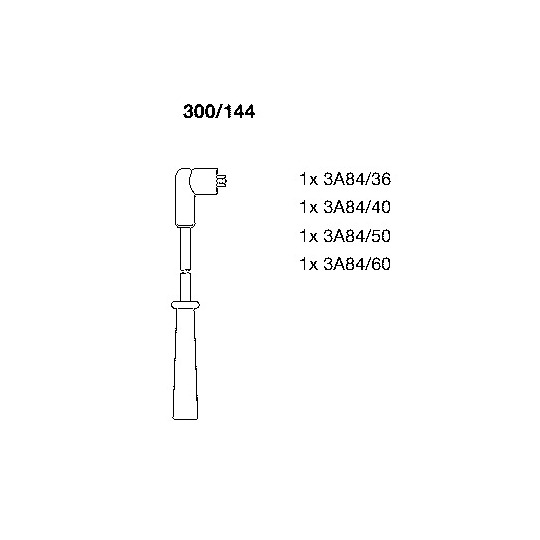 300/144 - Ignition Cable Kit 