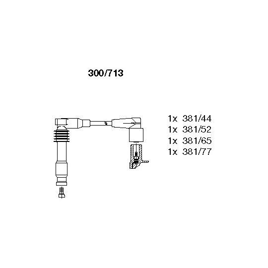 300/713 - Tändkabelsats 
