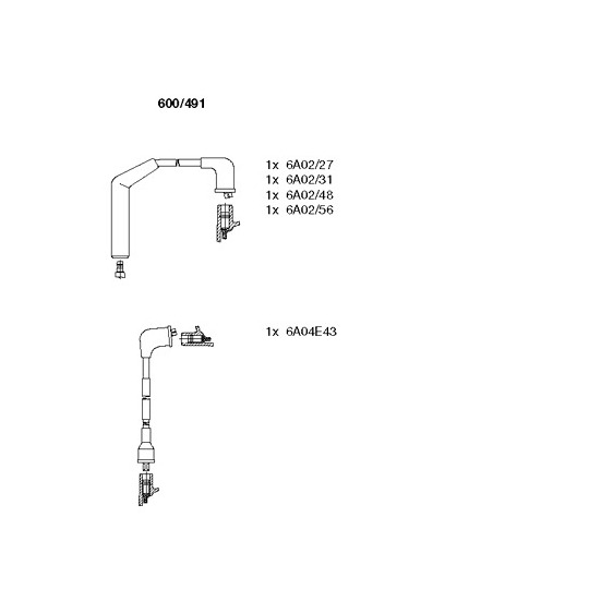 600/491 - Ignition Cable Kit 