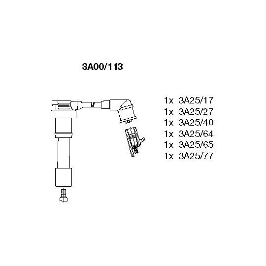 3A00/113 - Ignition Cable Kit 