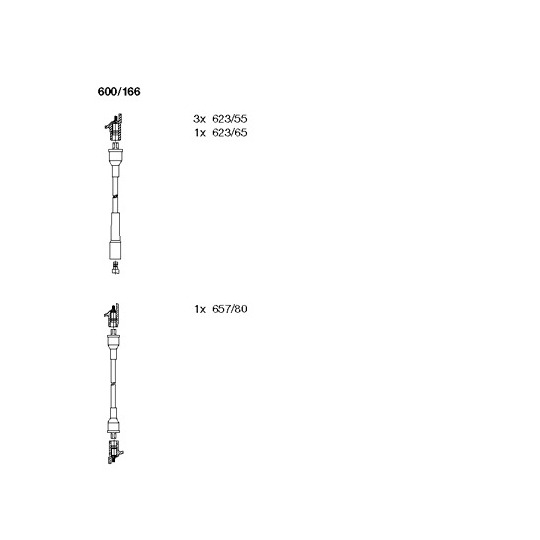 600/166 - Ignition Cable Kit 