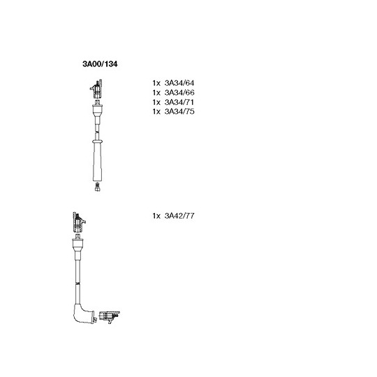 3A00/134 - Ignition Cable Kit 