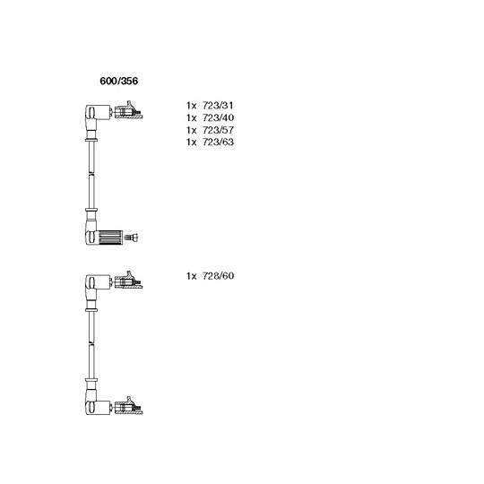 600/356 - Tändkabelsats 