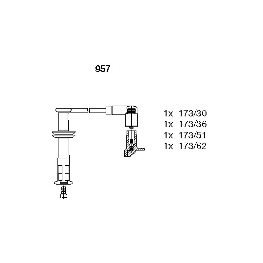 957 - Ignition Cable Kit 