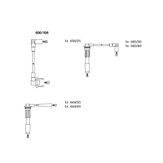 600/106 - Ignition Cable Kit 