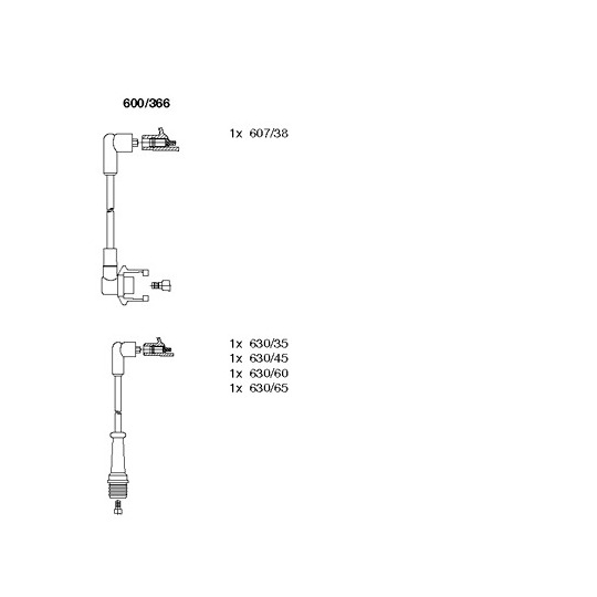 600/366 - Süütesüsteemikomplekt 