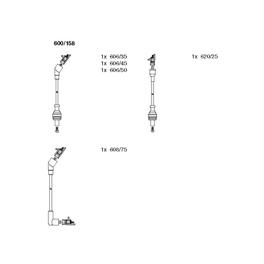 600/158 - Tändkabelsats 