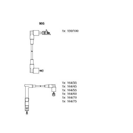 905 - Tändkabelsats 