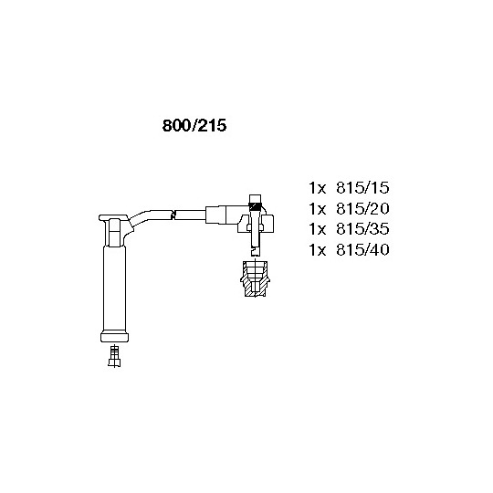 800/215 - Ignition Cable Kit 