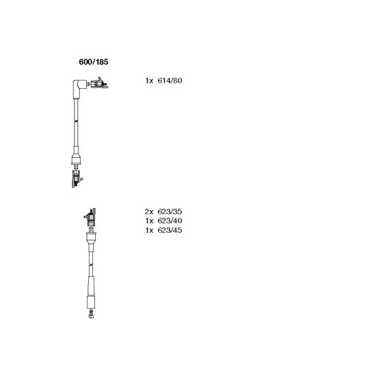 600/185 - Ignition Cable Kit 