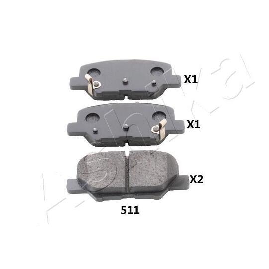 51-05-511 - Brake Pad Set, disc brake 