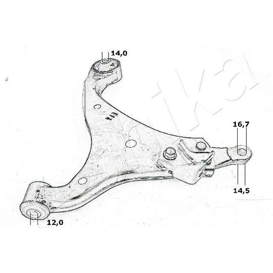 72-0K-K03R - Track Control Arm 