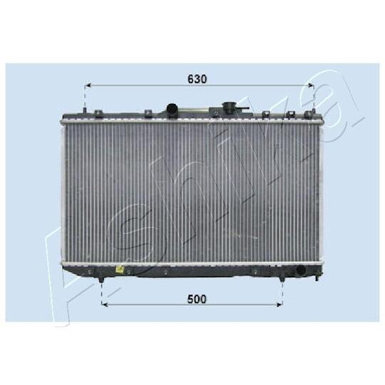 RDA153007 - Radiator, engine cooling 