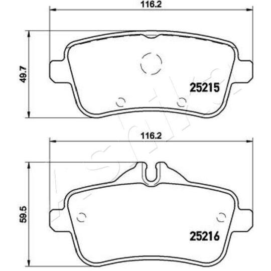 51-00-0517 - Brake Pad Set, disc brake 