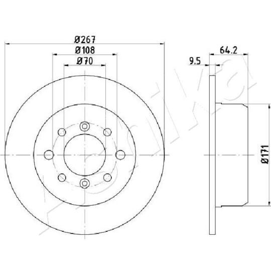 61-00-0235C - Brake Disc 