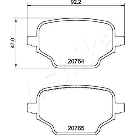 51-02-2005 - Brake Pad Set, disc brake 