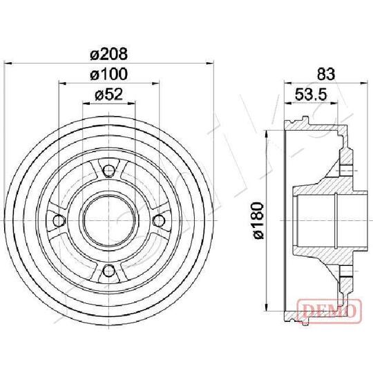 56-00-0709C - Brake Drum 