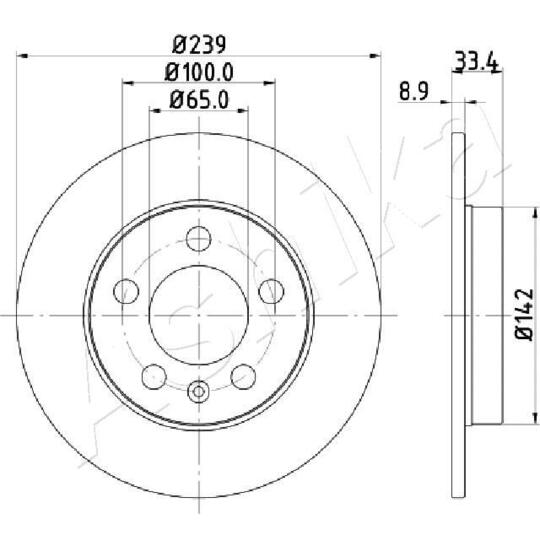 61-00-0933 - Brake Disc 