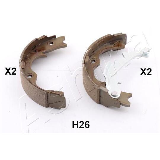 55-0H-H26 - Brake Shoe Set, parking brake 