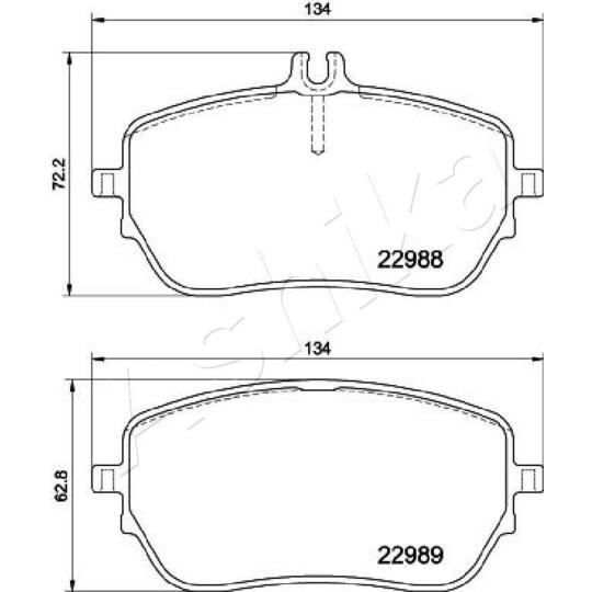 50-00-0549 - Brake Pad Set, disc brake 