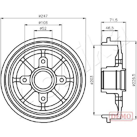 56-00-0610C - Brake Drum 