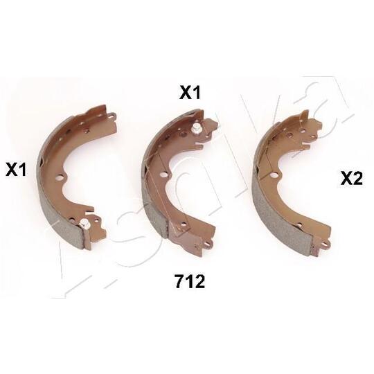 55-07-712 - Brake Shoe Set 