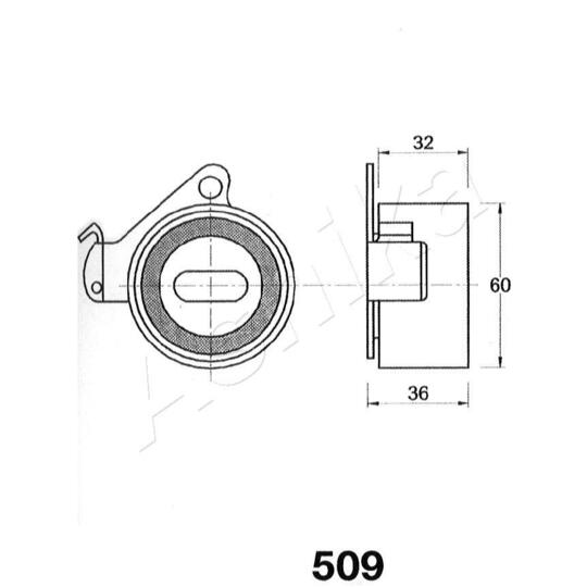 45-05-509 - Tensioner, timing belt 