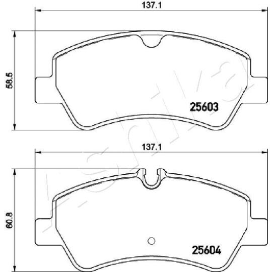 51-00-0307 - Brake Pad Set, disc brake 