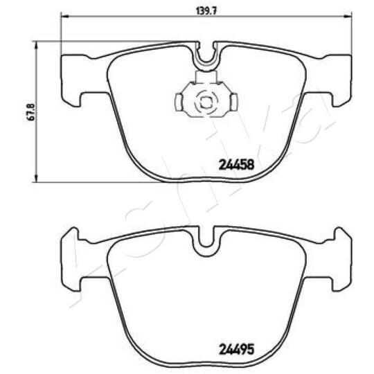 51-00-0117 - Brake Pad Set, disc brake 