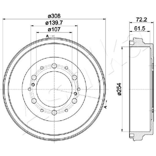 56-02-225 - Brake Drum 