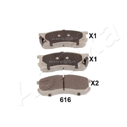 50-06-616 - Brake Pad Set, disc brake 