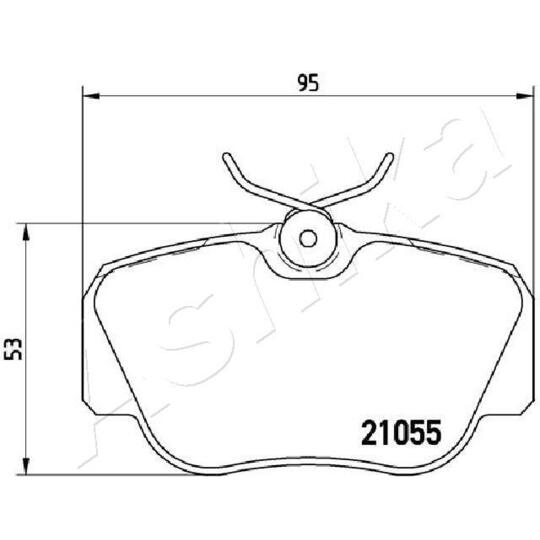 50-00-0413 - Brake Pad Set, disc brake 