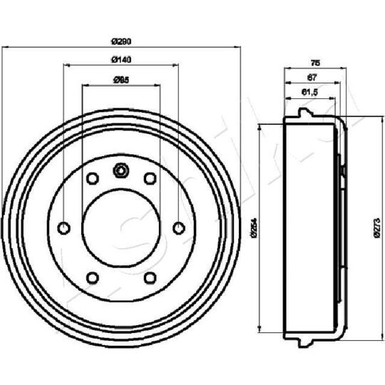 56-00-0410 - Brake Drum 