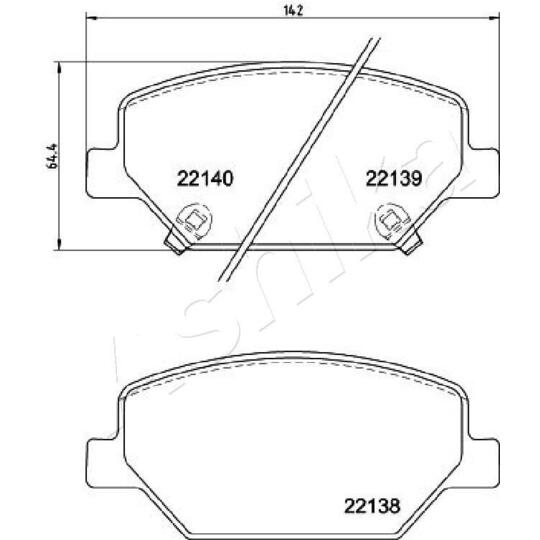 50-00-0418 - Brake Pad Set, disc brake 