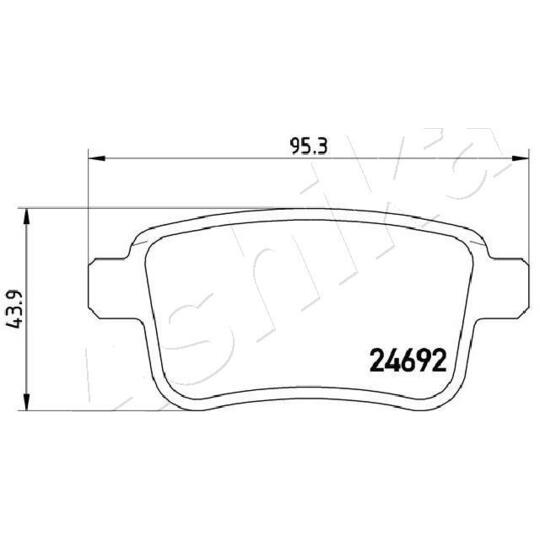 51-00-0508 - Brake Pad Set, disc brake 