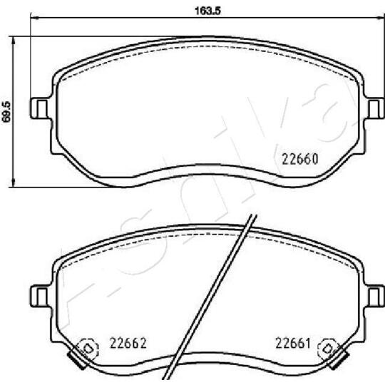 50-00-0548 - Brake Pad Set, disc brake 