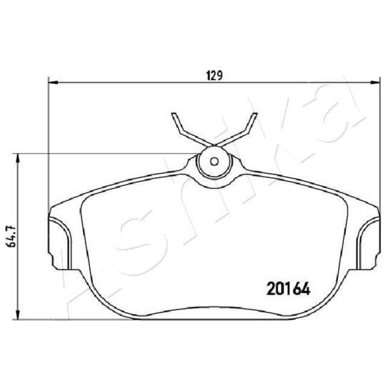 50-00-0328 - Brake Pad Set, disc brake 