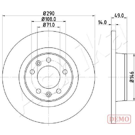 61-00-0612C - Brake Disc 