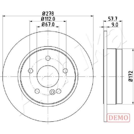 61-00-0508C - Brake Disc 